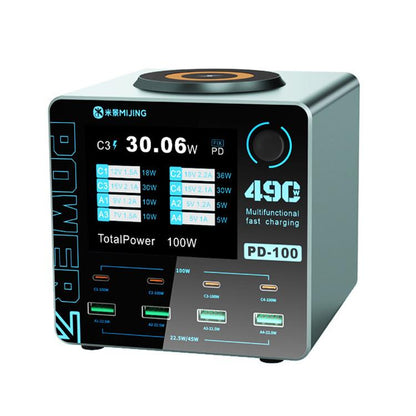 Purificateur d'air à haute aspiration Qianli AF100 pour remplacement pulmonaire, manuel/automatique, de poussière et de brouillard., EU Plug, US Plug