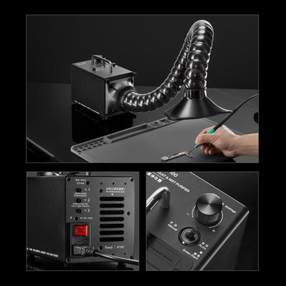 Purificateur d'air à haute aspiration Qianli AF100 pour remplacement pulmonaire, manuel/automatique, de poussière et de brouillard., EU Plug, US Plug