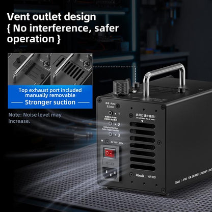 Purificateur d'air à haute aspiration Qianli AF100 pour remplacement pulmonaire, manuel/automatique, de poussière et de brouillard., EU Plug, US Plug