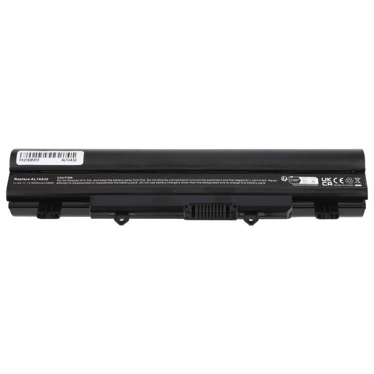 Batterie pour ordinateur portable 5200 mAh 58 Wh compatible avec Acer E5-472-411-472G-551G-571G-572G AL14A32, For Acer E5-472-411-472G-551G-571G-572G AL14A32