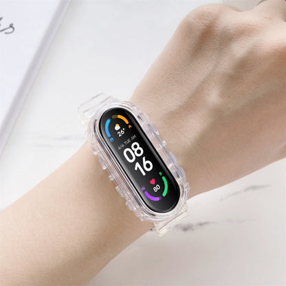Pour Xiaomi Mi Band 5 / 4 Bracelet de montre de remplacement transparent en silicone universel