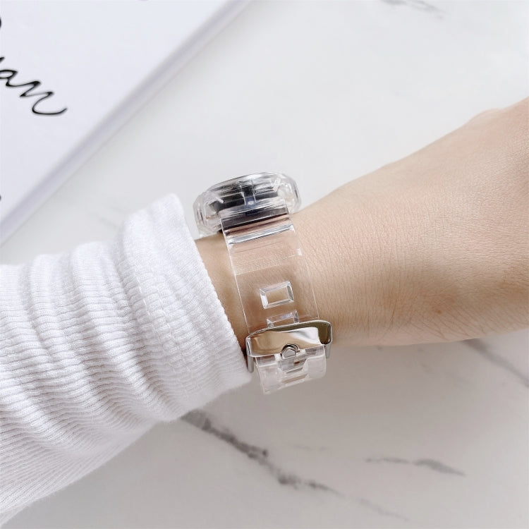 Pour Xiaomi Mi Band 5 / 4 Bracelet de montre de remplacement transparent en silicone universel