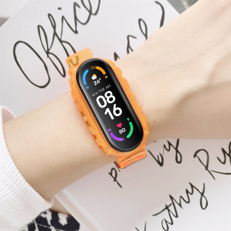 Pour Xiaomi Mi Band 5 / 4 Bracelet de montre de remplacement transparent en silicone universel