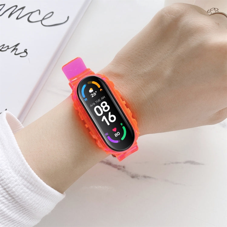 Pour Xiaomi Mi Band 5 / 4 Bracelet de montre de remplacement transparent en silicone universel