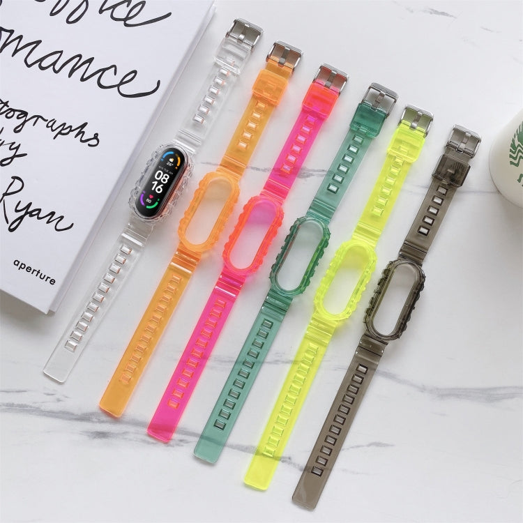 Pour Xiaomi Mi Band 5 / 4 Bracelet de montre de remplacement transparent en silicone universel