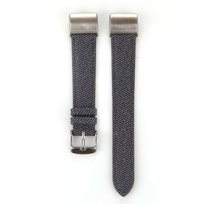 Bracelet de montre en cuir véritable avec texture Cowboy, For Fitbit Charge 2