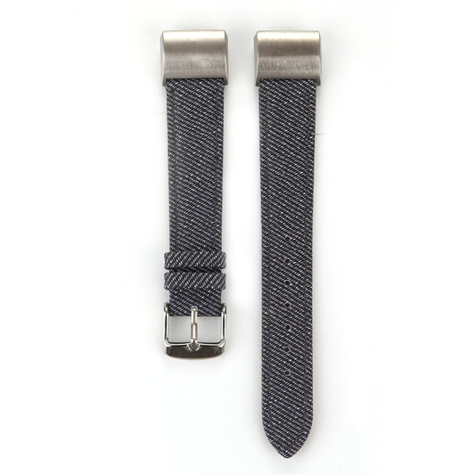 Bracelet de montre en cuir véritable avec texture Cowboy, For Fitbit Charge 2