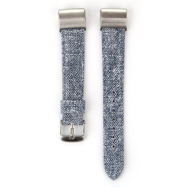 Bracelet de montre en cuir véritable avec texture Cowboy, For Fitbit Charge 2