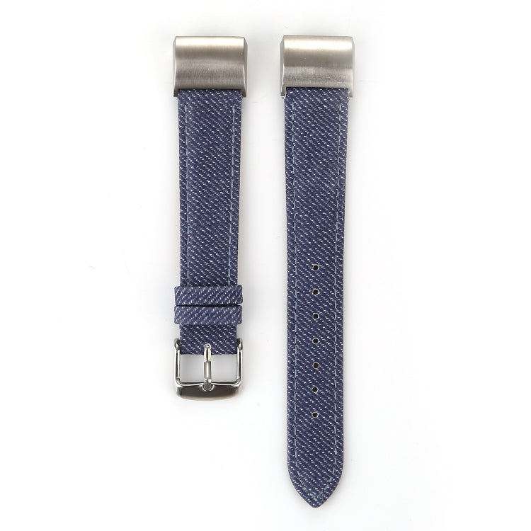 Bracelet de montre en cuir véritable avec texture Cowboy, For Fitbit Charge 2