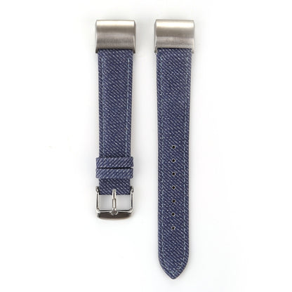Bracelet de montre en cuir véritable avec texture Cowboy, For Fitbit Charge 2