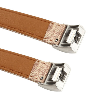 Bracelet de montre en cuir véritable avec texture Cowboy, For Fitbit Charge 2