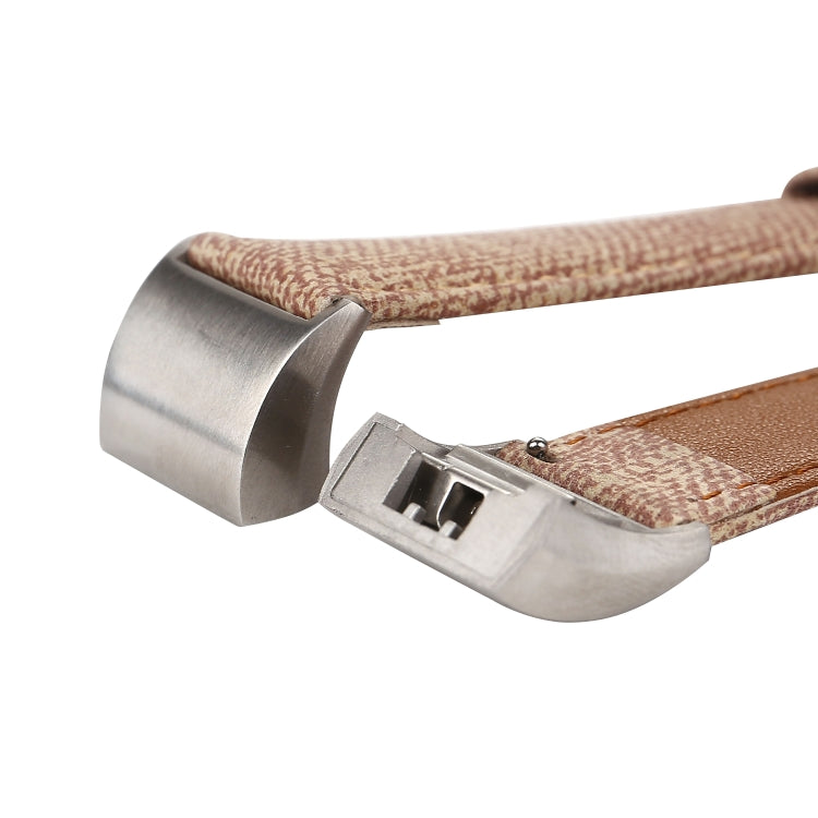 Bracelet de montre en cuir véritable avec texture Cowboy, For Fitbit Charge 2