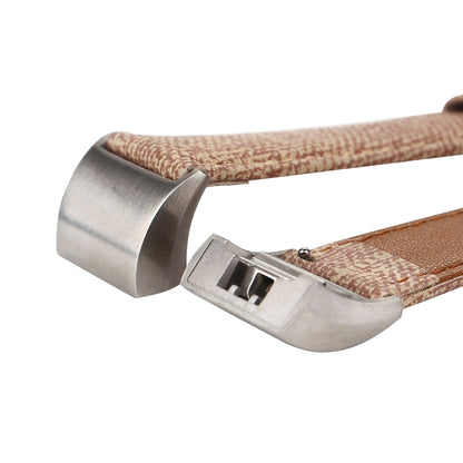 Bracelet de montre en cuir véritable avec texture Cowboy, For Fitbit Charge 2