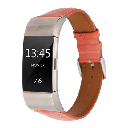 Bracelet de montre en cuir véritable de style frais, For Fitbit Charge 2, For Fitbit Blaze