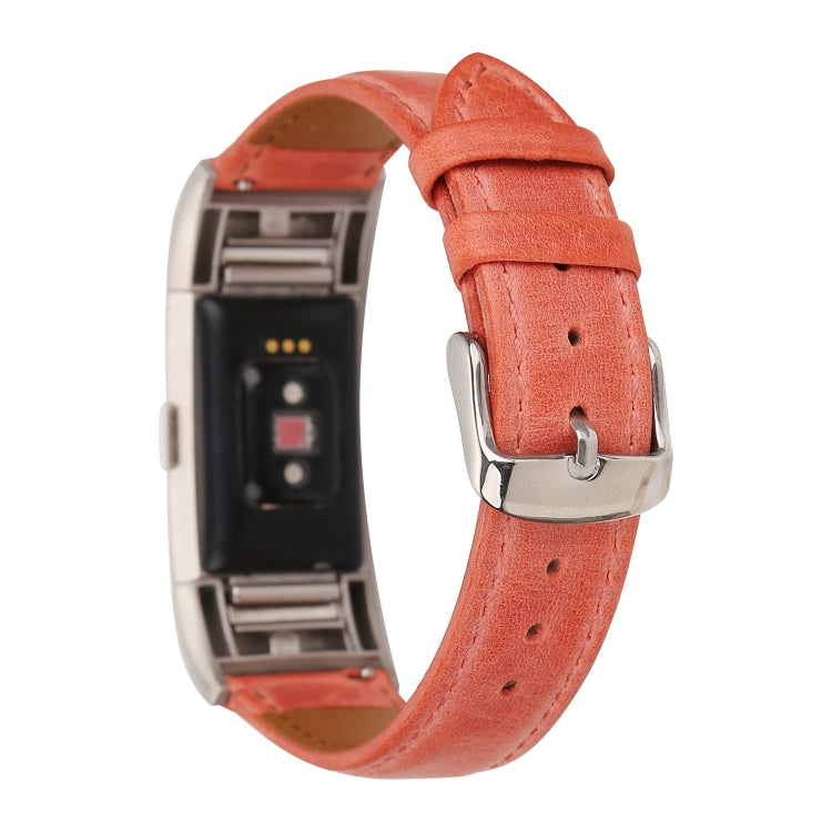 Bracelet de montre en cuir véritable de style frais, For Fitbit Charge 2, For Fitbit Blaze