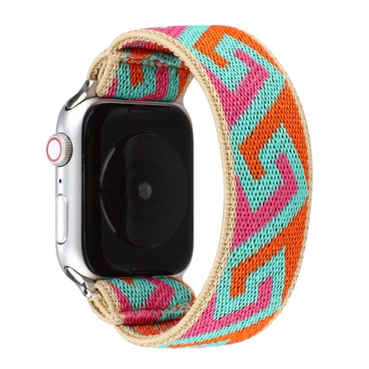 Bracelet de rechange en nylon, For Apple Watch Series 7  41mm / & 6 & SE & 5 & 4 40mm, For Apple Watch Series  7  45mm / & 6 & SE & 5 & 4 44mm