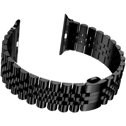Bracelet de montre en acier de remplacement de cinq bahts en métal, For Apple Watch Ultra 49mm / Series 8&7 45mm / SE 2&6&SE&5&4 44mm / 3&2&1 42mm, For Apple Watch Series 8&7 41mm / SE 2&6&SE&5&4 40mm / 3&2&1 38mm