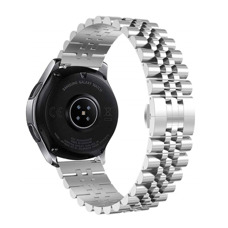 Bracelet de montre en acier à cinq perles, 20mm For Samsung Galaxy Watch 3 41mm, 22mm For Samsung Galaxy Watch 3 45mm, 20mm For Amazfit GTR 2 / Amazfit GTR 47mm, 22mm For Amazfit GTR 42mm, 20mm For Huawei Watch GT 2 42mm, 22mm For Huawei Watch GT 2 46mm