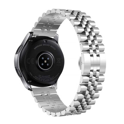 Bracelet de montre en acier à cinq perles, 20mm For Samsung Galaxy Watch 3 41mm, 22mm For Samsung Galaxy Watch 3 45mm, 20mm For Amazfit GTR 2 / Amazfit GTR 47mm, 22mm For Amazfit GTR 42mm, 20mm For Huawei Watch GT 2 42mm, 22mm For Huawei Watch GT 2 46mm