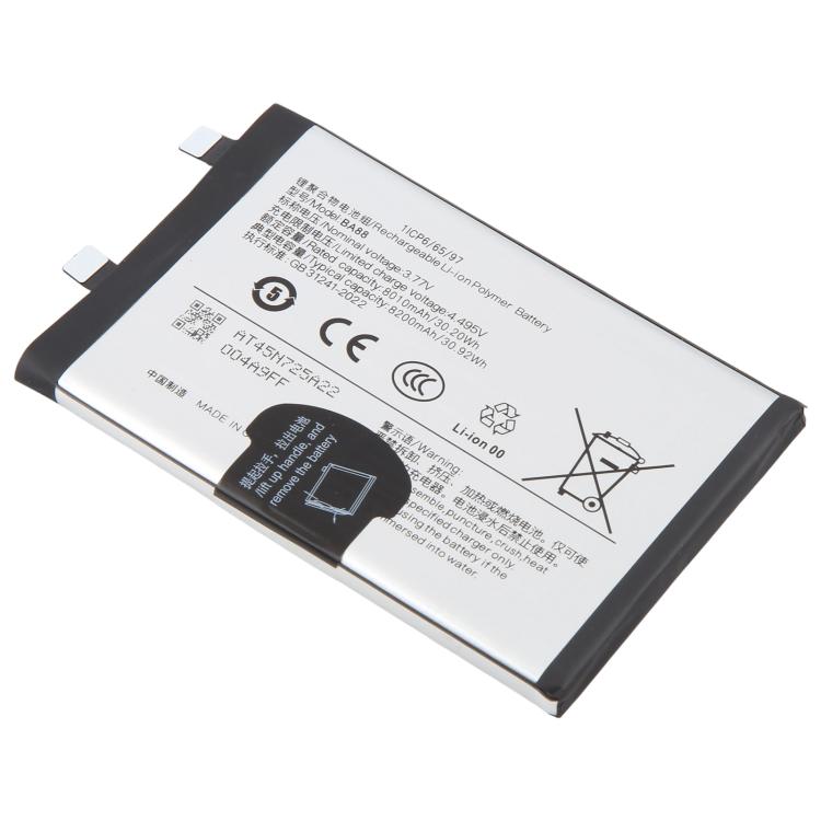 Batteriebatteriepileaccumulateurs, For vivo Y500 V2455 2025 8200mAh BA88, For vivo V50 Lite 5G/V2440 6500mAh BA93