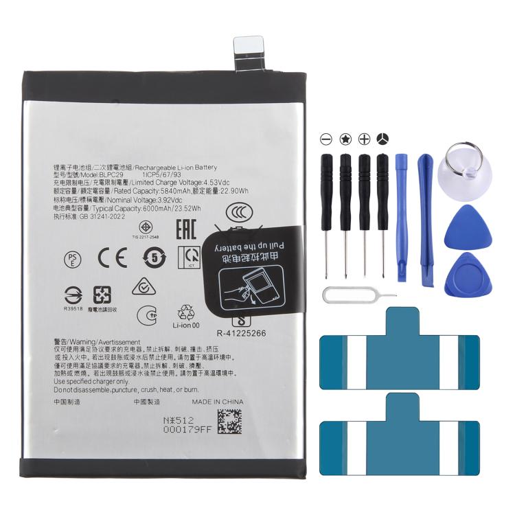 Batteriebatteriepileaccumulateurs, For OPPO Reno14 F 5G CPH2743 6000mAh BLPC61, For OPPO Reno14 5840mAh BLPC29