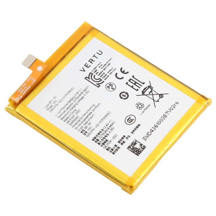 Batteriebatteriepileaccumulateurs, For VERTU Aster Signature Touch V03 2275mAh BPL-9V