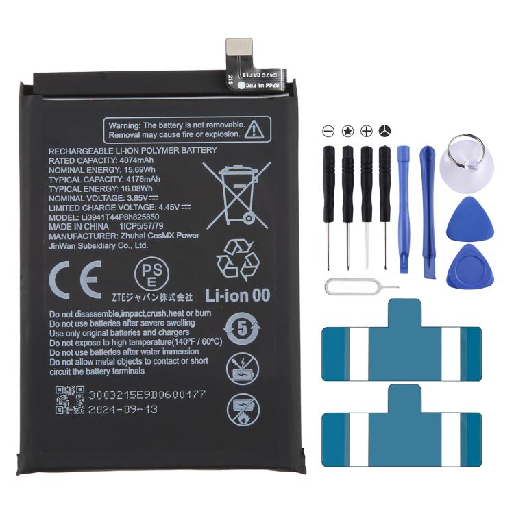 Batterie 4176 mAh Li3941T44P8H825850 pour ZTE Axon 30 A2022 / Axon 30 5G