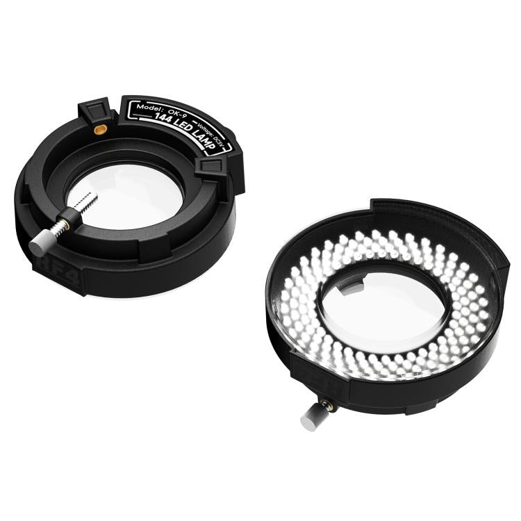Anneau lumineux LED réglable RF4 OK-9 à 144 LED pour microscope stéréo binoculaire/trinoculaire, OK-9