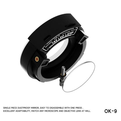 Anneau lumineux LED réglable RF4 OK-9 à 144 LED pour microscope stéréo binoculaire/trinoculaire, OK-9