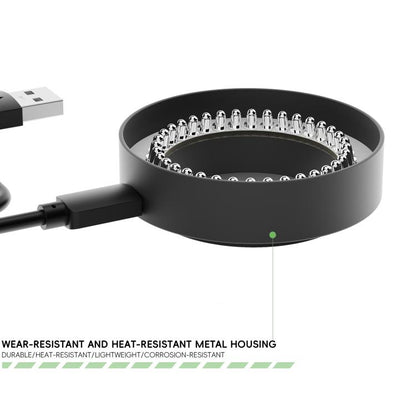 RF4 Kslid OK-13 Anneau lumineux LED réglable à 35 LED pour microscope stéréo binoculaire/trinoculaire, OK-13