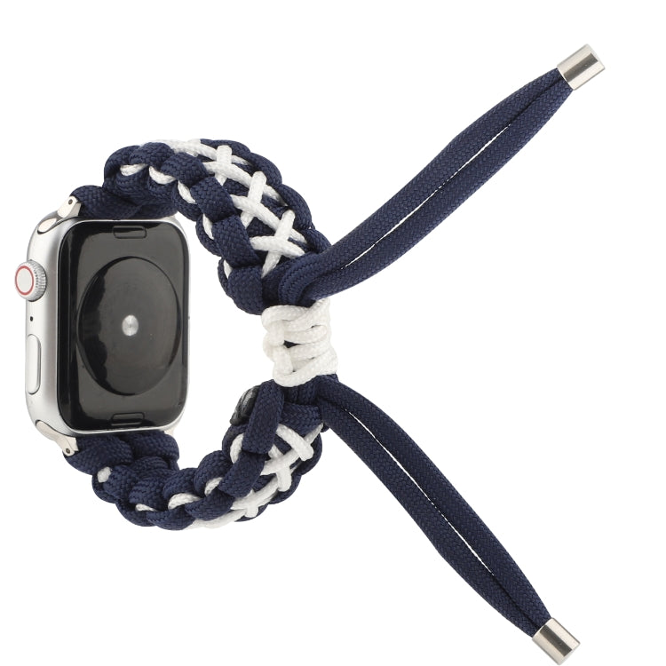 Sangle tressée pour parapluie, For Apple Series 7 41mm / 6 & SE & 5 & 4 40mm / 3 & 2 & 1 38mm, For Apple Series 7 45mm / 6 & SE & 5 & 4 44mm / 3 & 2 & 1 42mm
