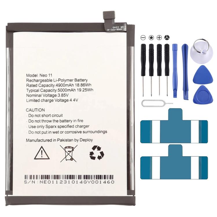 Batteriebatteriepileaccumulateurs, For Sparx Neo 7 Plus 5000mAh, For Sparx Neo 8i 5000mAh, For Sparx Neo 7 Ultra 8GB 5000mAh, For Sparx Neo 8 Lite 2024 5000mAh, For Sparx Neo 11 2023 5000mAh, For Sparx Neo 8 Pro 5000mAh, For Sparx Neo 8 Plus 5000mAh   ...