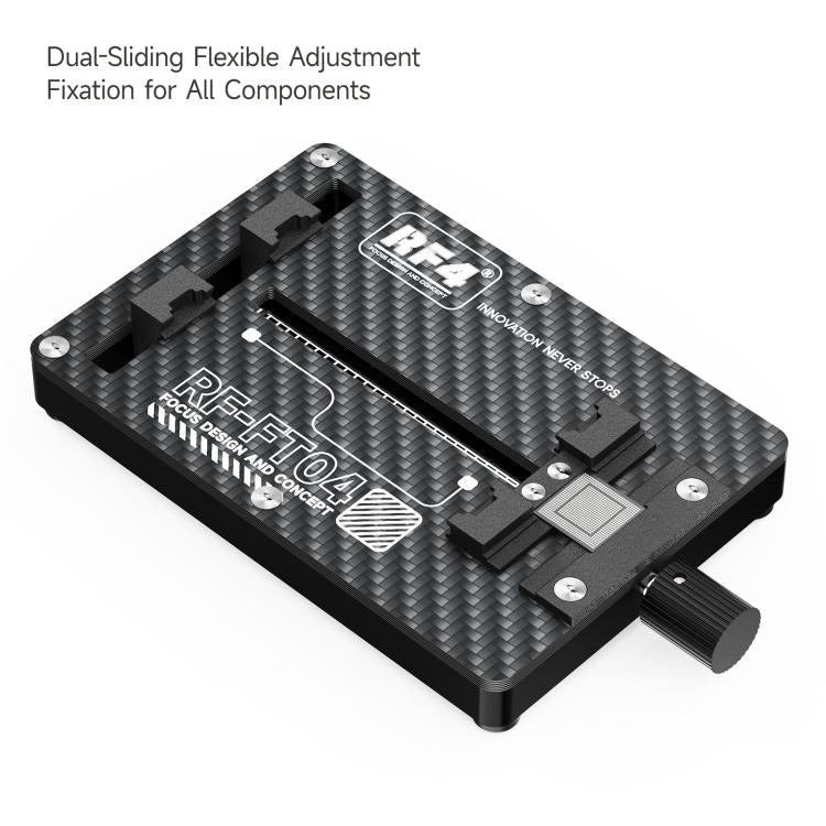 RF4 RF-FT04 Banc de réparation de carte mère en fibre de carbone haute température à un axe et double coulissement, RF-FT04