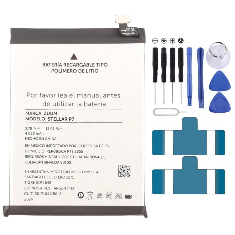 Batteriebatteriepileaccumulateurs, For Zuum SENS 4850mAh SENS G, For Zuum Stellar P5 3900mAh Stellar P5, For Zuum Stellar P7 4080mAh, For Zuum Aura M1 2026 4900mAh