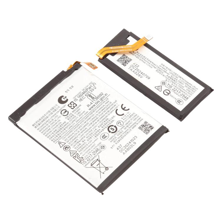Batterie pour Motorola Razr+ 2024 XT2451-4 2950 mAh / 1050 mAh QR30 / QR10