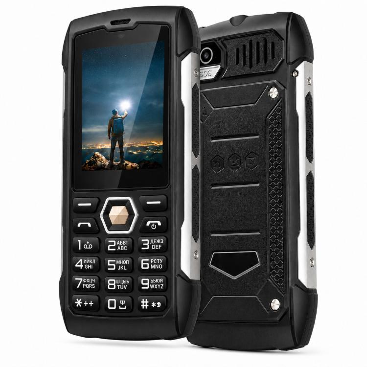 Téléphone durci HP288 IP68, écran 2,8 pouces, batterie 4000 mAh, réseau : 2G, Bluetooth, radio FM, SOS, lampe torche, clavier russe, EU Plug, US Plug, UK Plug, AU Plug