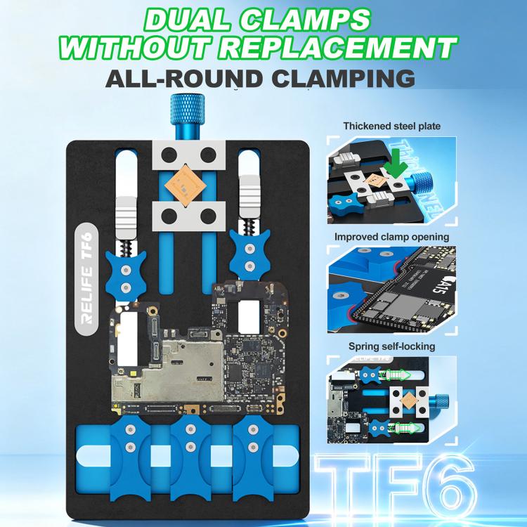 Dispositif de réparation à double pince intégrée RELIFE TF6 compatible avec les cartes mères double couche / non standard