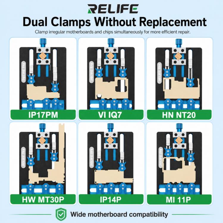 Dispositif de réparation à double pince intégrée RELIFE TF6 compatible avec les cartes mères double couche / non standard
