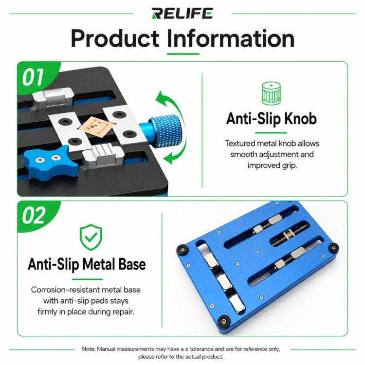 Dispositif de réparation à double pince intégrée RELIFE TF6 compatible avec les cartes mères double couche / non standard