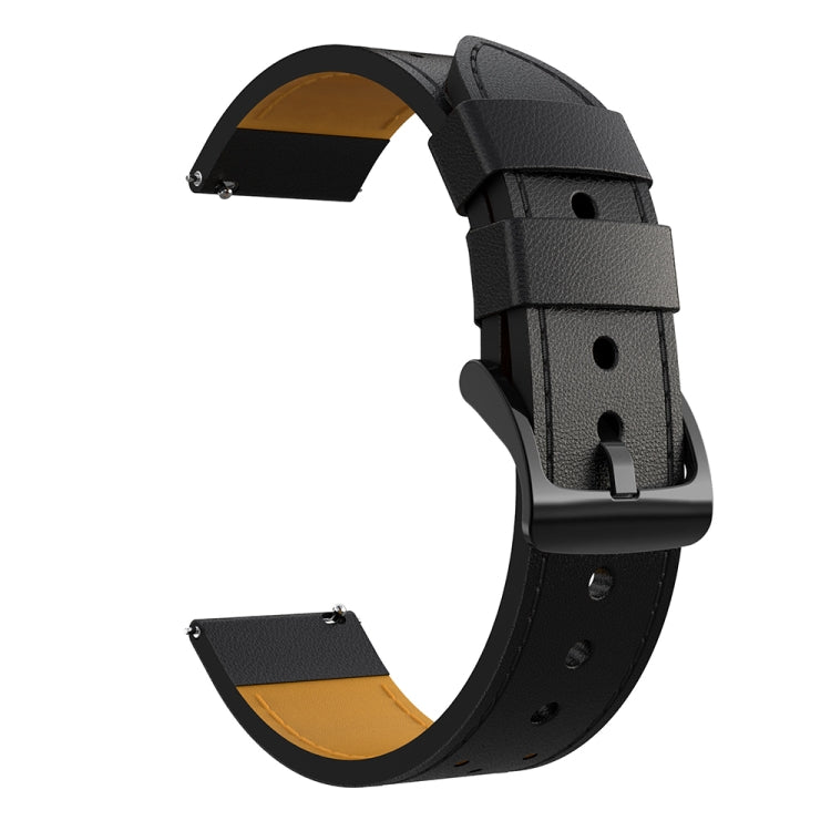 Pour Samsung Galaxy Watch 3 45mm ligne de trou rond bracelet de remplacement en cuir véritable bracelet de montre