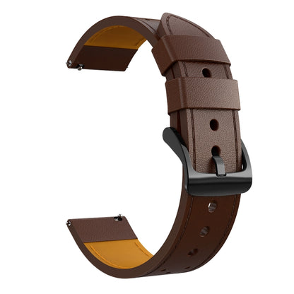 Pour Samsung Galaxy Watch 3 45mm ligne de trou rond bracelet de remplacement en cuir véritable bracelet de montre