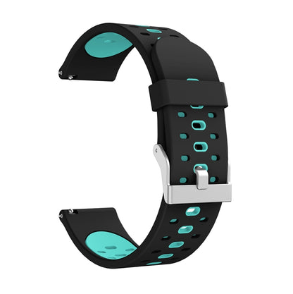 Pour Samsung Galaxy Watch 3 41mm Bracelet de remplacement en silicone à trois rangées de trous, For Samsung Galaxy Watch 3 41mm