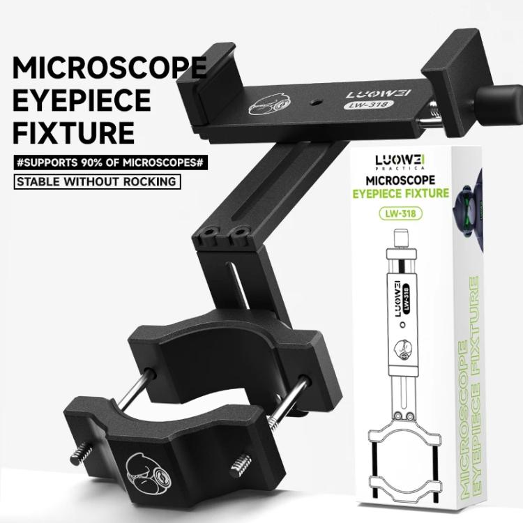 Support d'oculaire télescopique réglable en aluminium LUOWEI LW-318, LUOWEI LW-318