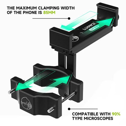 Support d'oculaire télescopique réglable en aluminium LUOWEI LW-318, LUOWEI LW-318