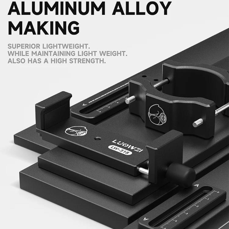 Support d'oculaire télescopique réglable en aluminium LUOWEI LW-318, LUOWEI LW-318