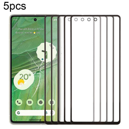 Lot de 5 lentilles de protection d'écran avant en verre avec adhésif optiquement transparent OCA, For Google Pixel 10 Pro XL, For Google Pixel 10 Pro, For Google Pixel 10, For Google Pixel 9a, For Google Pixel 9 Pro XL, For Google Pixel 9 Pro          ...