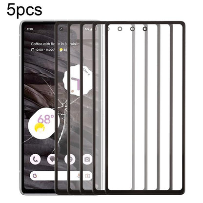 Lot de 5 lentilles de protection d'écran avant en verre avec adhésif optiquement transparent OCA, For Google Pixel 10 Pro XL, For Google Pixel 10 Pro, For Google Pixel 10, For Google Pixel 9a, For Google Pixel 9 Pro XL, For Google Pixel 9 Pro          ...