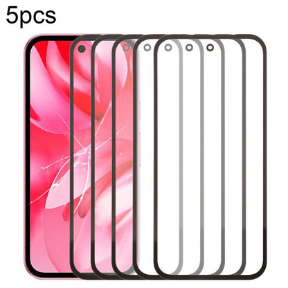Lot de 5 lentilles de protection d'écran avant en verre avec adhésif optiquement transparent OCA, For Google Pixel 10 Pro XL, For Google Pixel 10 Pro, For Google Pixel 10, For Google Pixel 9a, For Google Pixel 9 Pro XL, For Google Pixel 9 Pro          ...