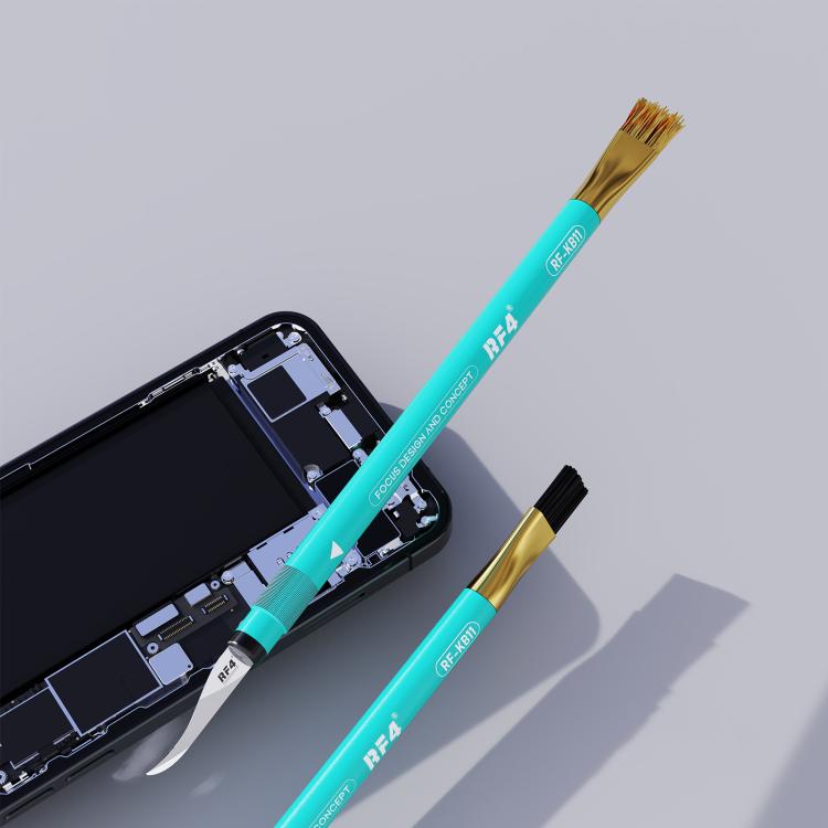 Ensemble de lames à gratter 3D pour étain RF4 RF-KB11 et de brosses antistatiques pour enlever la colle, RF-KB11