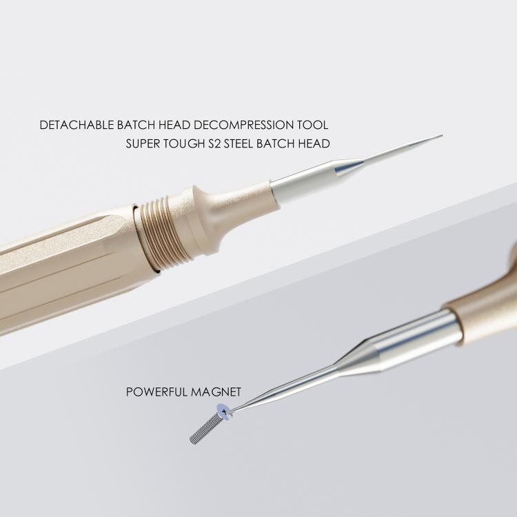 Tournevis magnétique de précision 5 en 1 RF4 RF-SD10 en acier S2 ultra-dur pour le démontage et la réparation de téléphones, RF-SD10